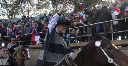 La visita del ex Presidente Sebastián Piñera a la Medialuna Monumental de San Carlos